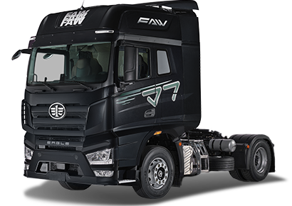 Седельный тягач J7 4x2 c держателем запасного колеса на раме